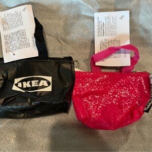 X2 IKEA Klonig Mini Tote Bag Key Ring